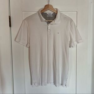 Mens white Calvin Klein polo M